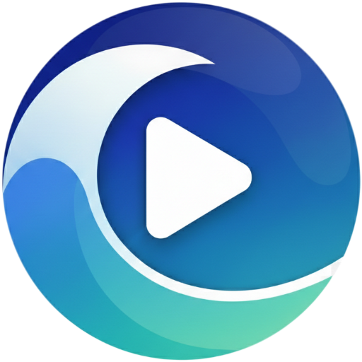 The VidCove logo — a circular gradient mark with a play triangle and a stylized wave.